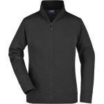 Dámská mikina na zip James+Nicholson JN52 - Black S