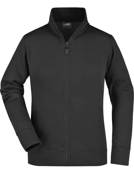 Dámská mikina na zip James+Nicholson JN52 - Black L