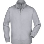 Pánská mikina na zip James+Nicholson JN46 - Grey heather L