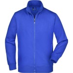 Pánská mikina na zip James+Nicholson JN46 - Royal 3XL