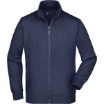 Pánská mikina na zip James+Nicholson JN46 - Navy S