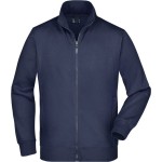 Pánská mikina na zip James+Nicholson JN46 - Navy S