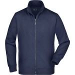 Pánská mikina na zip James+Nicholson JN46 - Navy XL