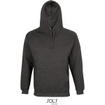 Unisex mikina s kapucí CONDOR - Charcoal melange XXL
