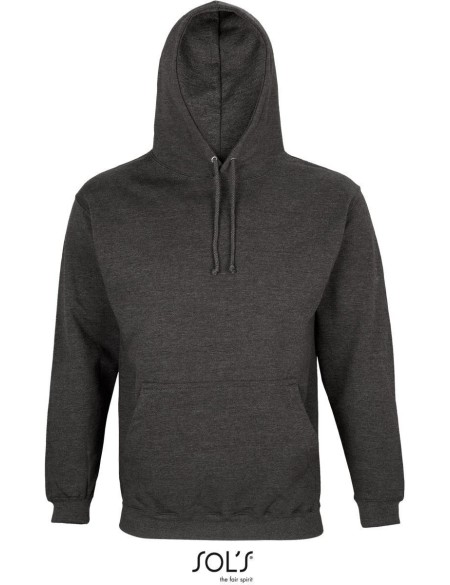 Unisex mikina s kapucí CONDOR - Charcoal melange XXL