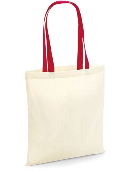 Bavlněná taška W101C - Natural/classic red