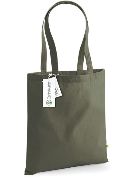 EarthAware organická bavlněná taška - Olive green