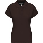 Dámská polokošile Kariban K242 - Chocolate 3XL
