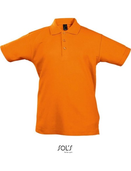 Dětská polokošile Summer Kids II - Oranžová 8 let